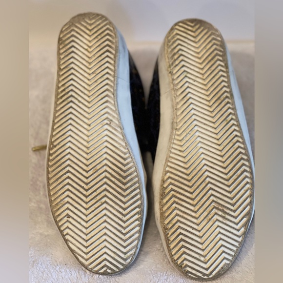 Zadig & Voltaire Wild Sneakers leather navy and gold size38 animal print - Picture 7 of 9